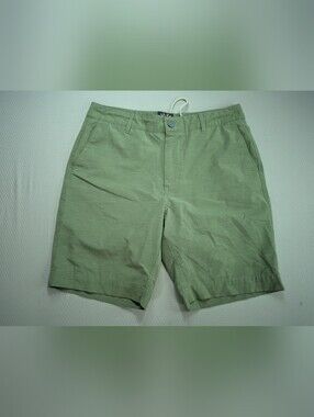 Faherty Mens All Day Shorts Size 31 Green Chino Casual Golf Business Travel